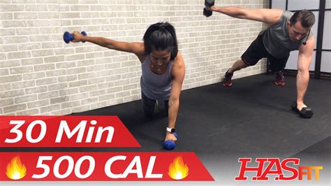 This full body workout with dumbbells utilizes compound exercises to help you achieve maximum results in minimum time. . Hasfit strength training
